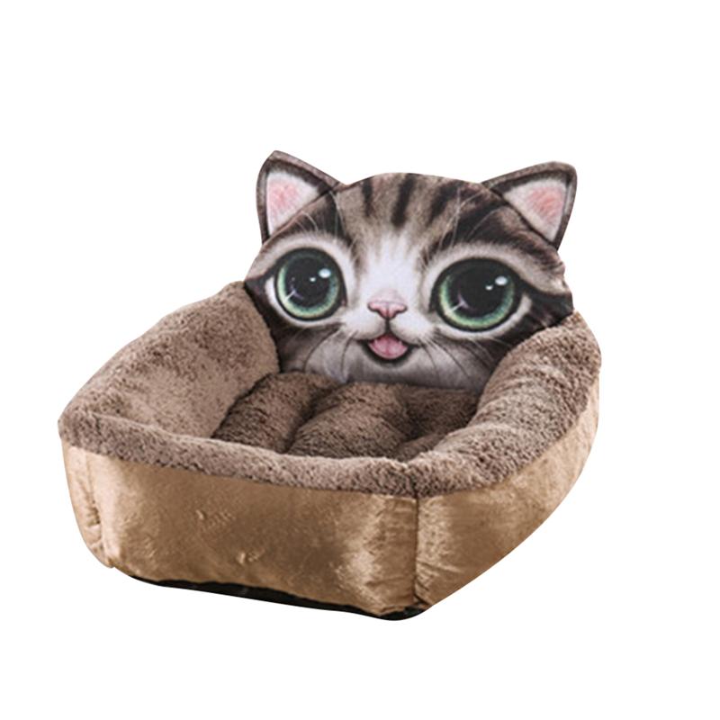 1PC Soft Dog Cat Pet Bed Nest Liner Kennel Pad Cozy Sleep Mat Comfy Cotton-Padded Cushion Basket Snuggly Sleeper