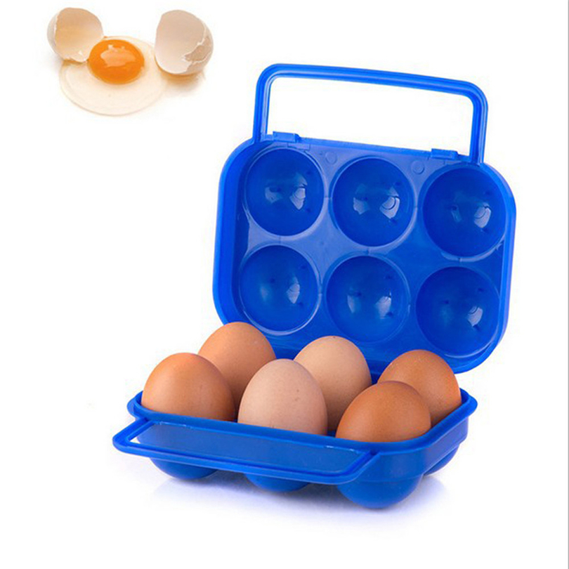 2019 Portable Egg Container Carrier Case Basket 6/12pcs eggs mold Plastic Food Chicken Egg Holder Storage Bin Box Hamper J20