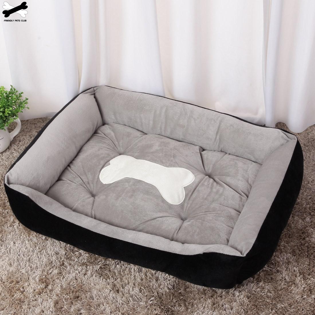 Bone Pet Bed Warm Pet Products For Small Medium Large Dog Soft Pet Bed For Dogs Washable House For Cat Puppy Cotton Kennel Mat
