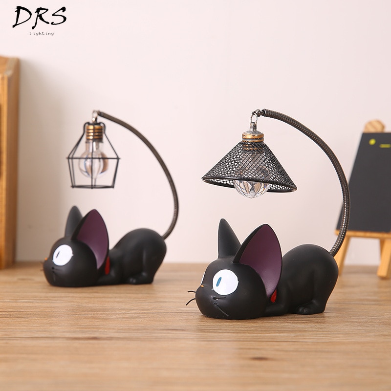 Creative Resin Craft Magic Desk Lamp Gigi Cat Nightlight Presents Decor Home Ornament for Boys Girls Table Lights Lamparas Para