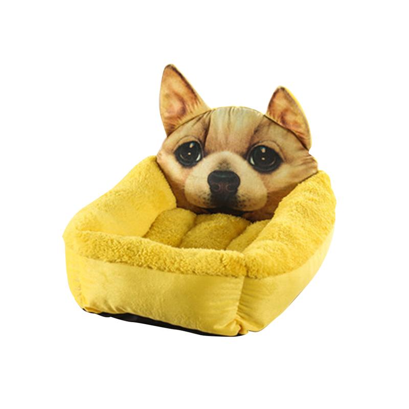 Cute Soft Puppy Kitty Dog Cat Pet Bed Nest Liner Kennel Pad Cozy Sleep Mat Comfy Cotton-Padded Cushion Basket Snuggly Sleeper
