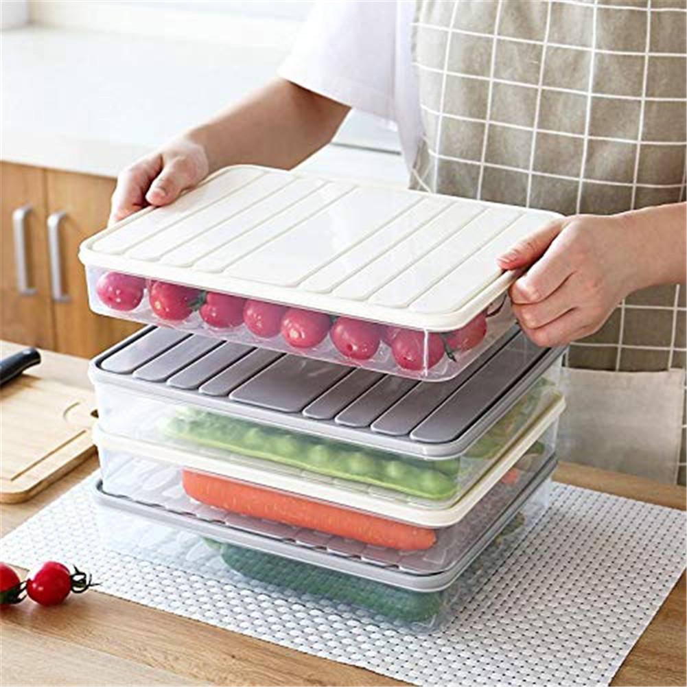 Egg Fish storage box food container keep eggs fresh refrigerator organizer kitchen dumplings storage containers