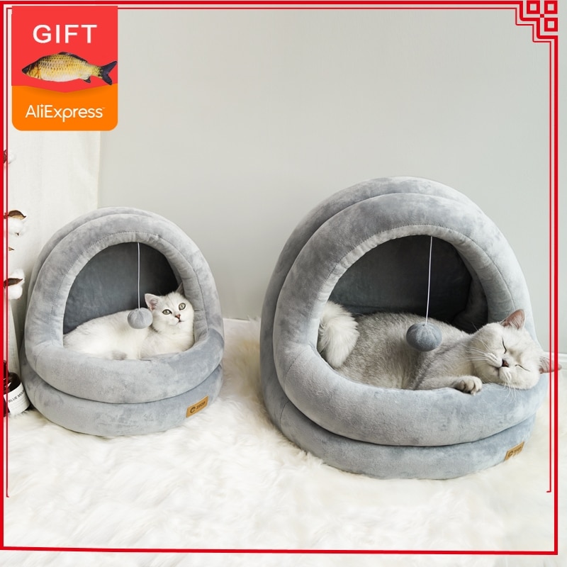 High Quality Cat House Beds Kittens Pet Cats Sofa Mats Cozy Bed Toy Dog for Small Kennel Home Cave Sleeping Nest Indoor Products