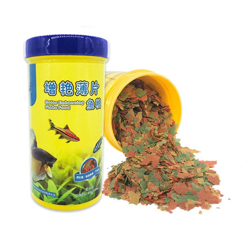 Highly Nutritious Fish Feed Color Enhancing Fish Food For Goldfish All Aquarium Tropical Fish Grow Fast Healthy Fish Food 250ml