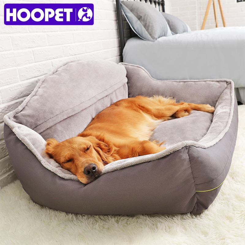 HOOPET Pet Sofa Dog Beds Soft Fleece Winter Thicken Warm Bed Sleeping Cat Bed House for small Medium Large Dogs
