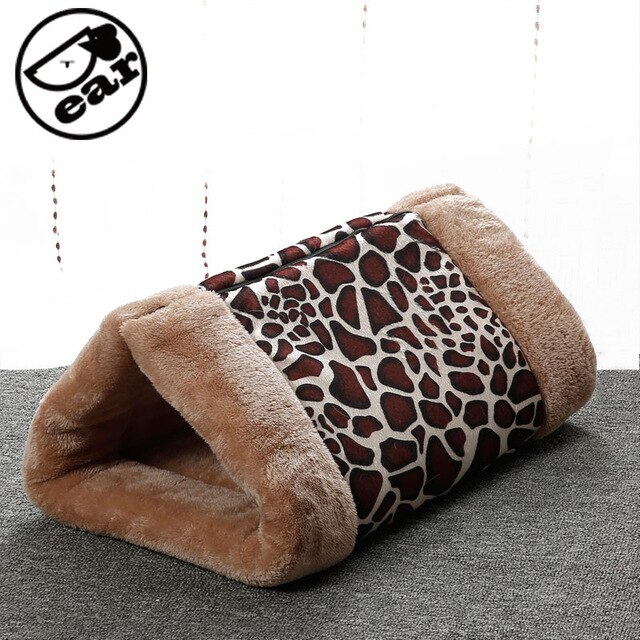 Hot Sale! Kitty Cat Shack 2 in 1 Tunnel Bed Mat Cat Mat Keep Warm And Snuggly Cat Puppy Sleeping Bag for Autumn and Winter