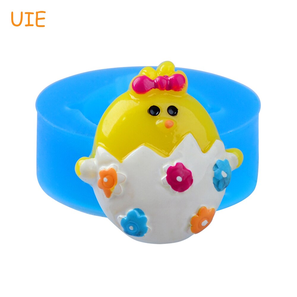 JYL318U 31.3mm Christmas Chicken Silicone Mold - Cake Decoration, Fondant, Chocolate, Cookie Biscuit, Resin Fimo Clay, Food Safe