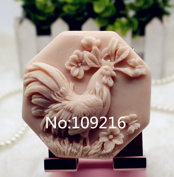 New Product!!1pcs The Chinese Zodiac Chicken (zx350) Food Grade Silicone Handmade Soap Mold Crafts DIY Mould