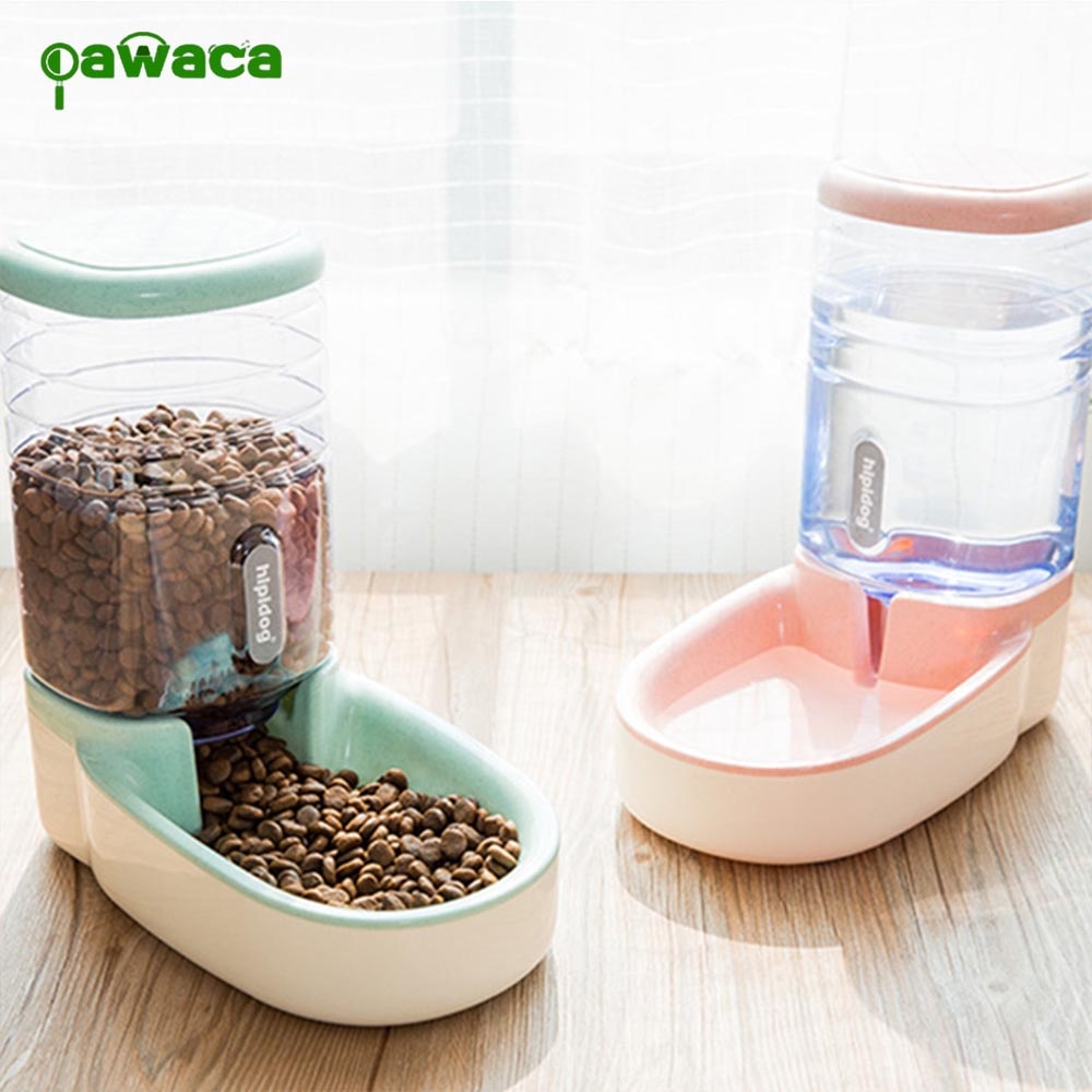 Pet Automatic Water Feeder Food Dispenser Portable Dog Cat Water Drinking Dispenser Feeder for Dog Cat 3.8L Pet Supplies Bowl
