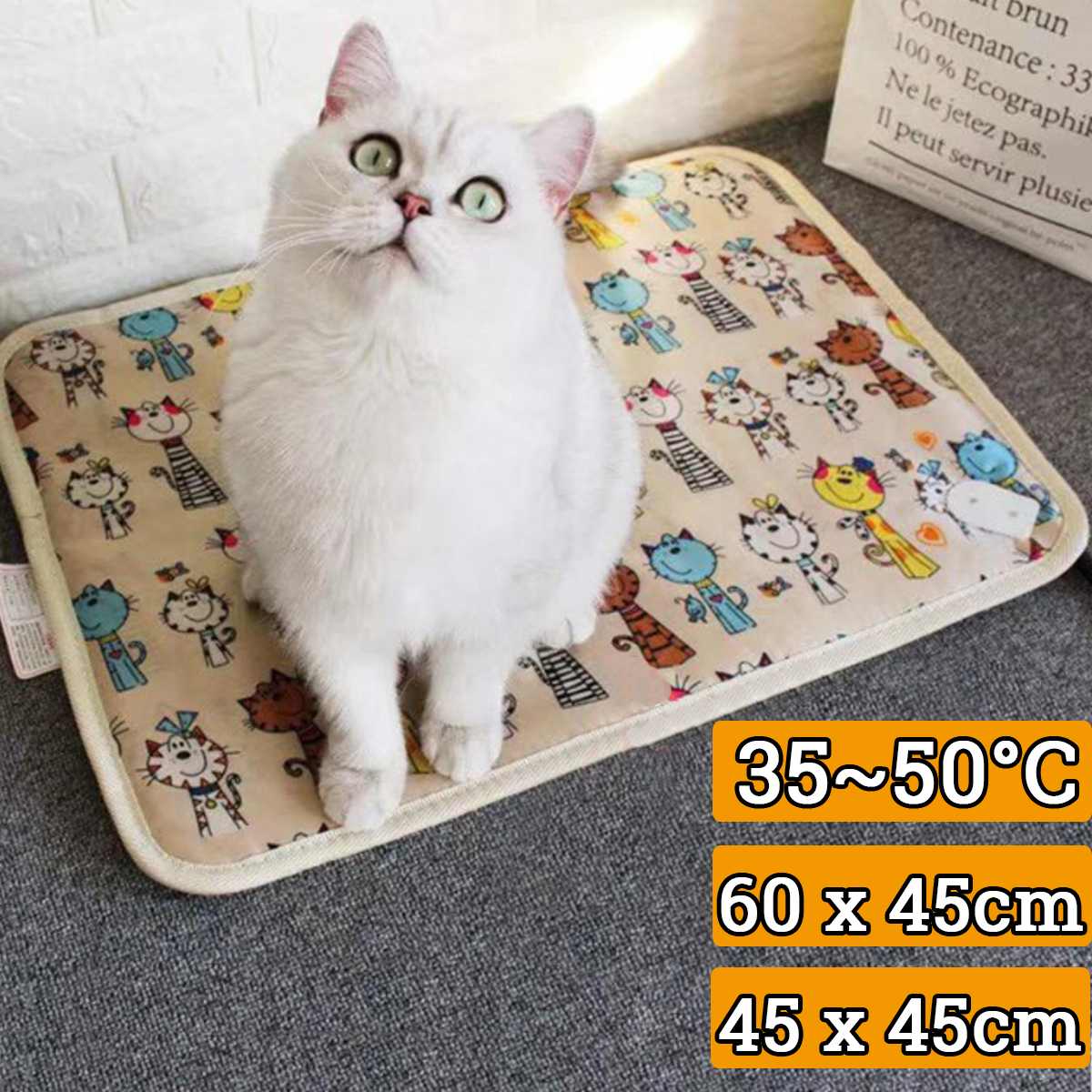 Pet Electric Heater Mat Heating Pad Cat Dog Bed Body Winter Warmer Carpet Pet Electric Blanket Heated Seat for Cats Dogs