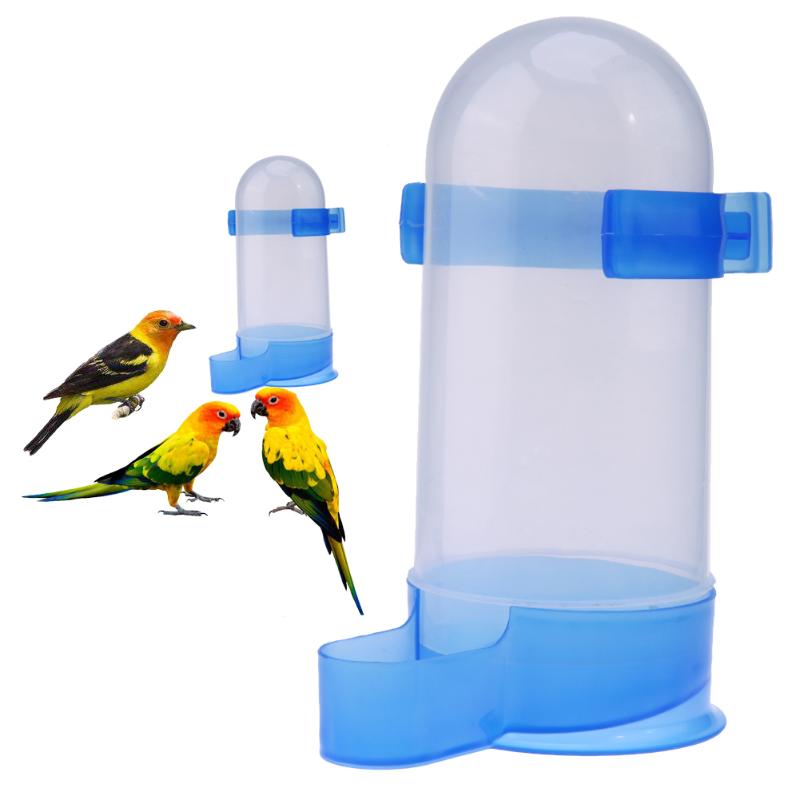 Plastic Bird Feeder Pet Cage Hanging Automatic Food Bowl Drinking Water Dispenser for Parrot Parakeet Budgies Cockatiel