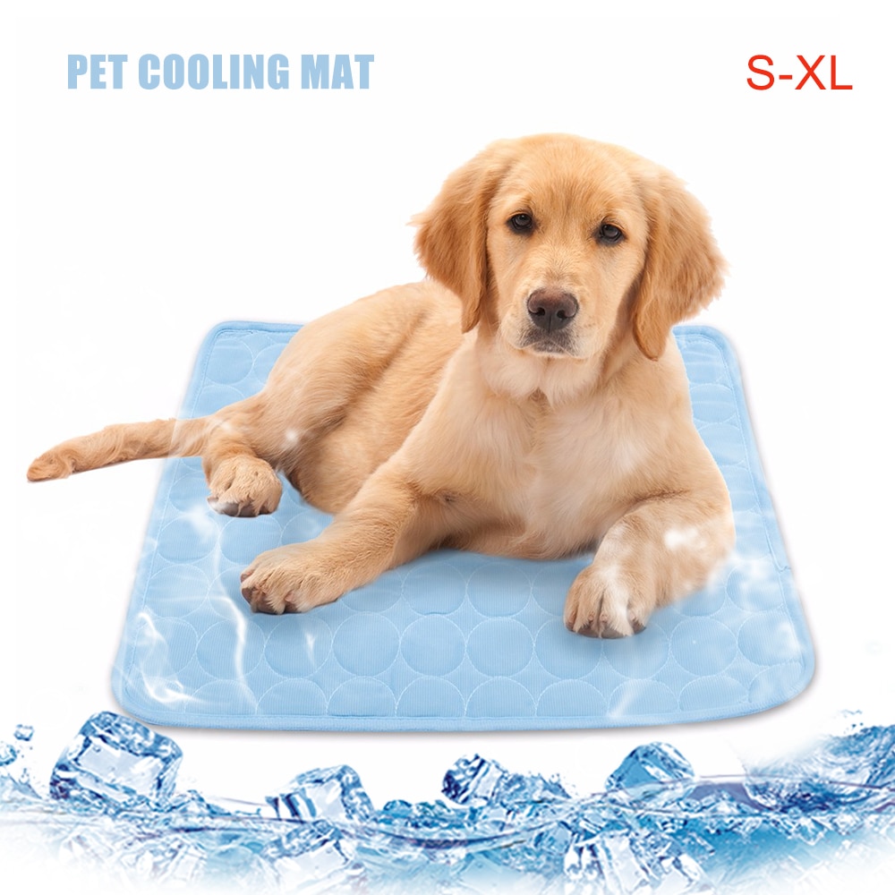 Summer Pet Cooling Mats for Dogs Summer Dog Bed for Small/Medium/Large Dogs/Cats Pet Cool Sofa Cushion Mattress for Cat S/M/L/XL