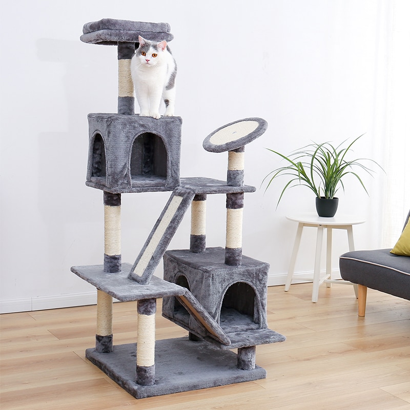 Unique Designing Sisal Cat Tree Pet Cat Window Luxury Chair Kitten Jumping Bed House For Cat Scratching Post Funny Hanging Ball