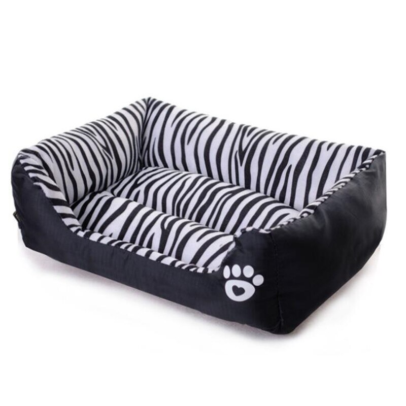 Waterproof pet dog beds Black white striped 3 sizes beds for dog Puppy dogs soft sofas Dogs product supplies cama para cachorro