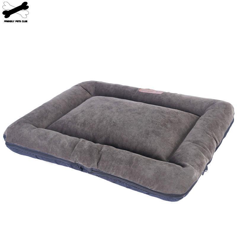 Soft Dog Bed Mattress Mat Crate Kennel Pad Washable Cloth Anti-slip Bottom Indoor Outdoor For Large Medium Small Dogs Cats