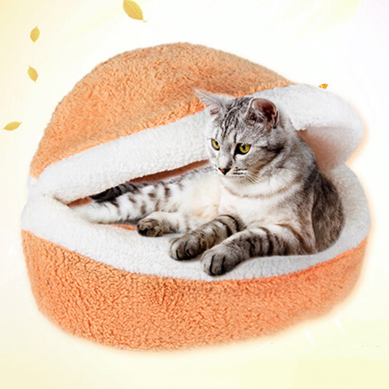 Clearance Sale Hamburger Cotton Cat Dog Bed Mat Warm House Pets Beds For Dogs Cats Pet Products Accessories Supplies Comfortable