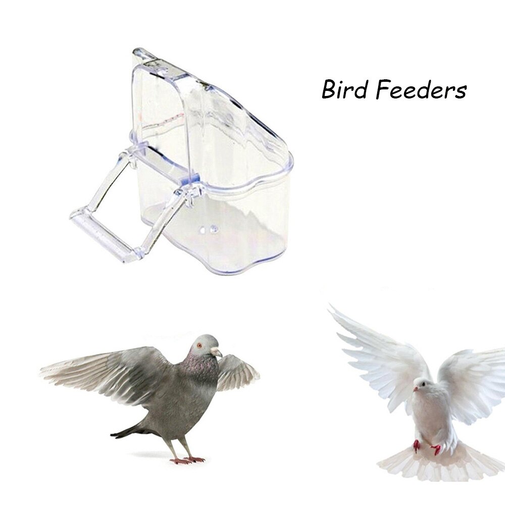 1/2PCS Bird Feeder Drinker Budgie Canary Bird Seed Food Feeder Bowl Pet Multi-function Parrot Bath Tub Food Tray Supplies