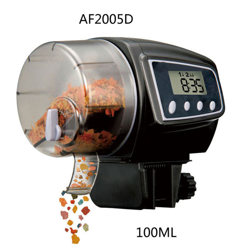 Automatic Fish Feeder for Aquarium Fish Tank Auto Feeder with Timer Pet Feeding Dispenser LCD Indicates Fish Food Bottom Feeder