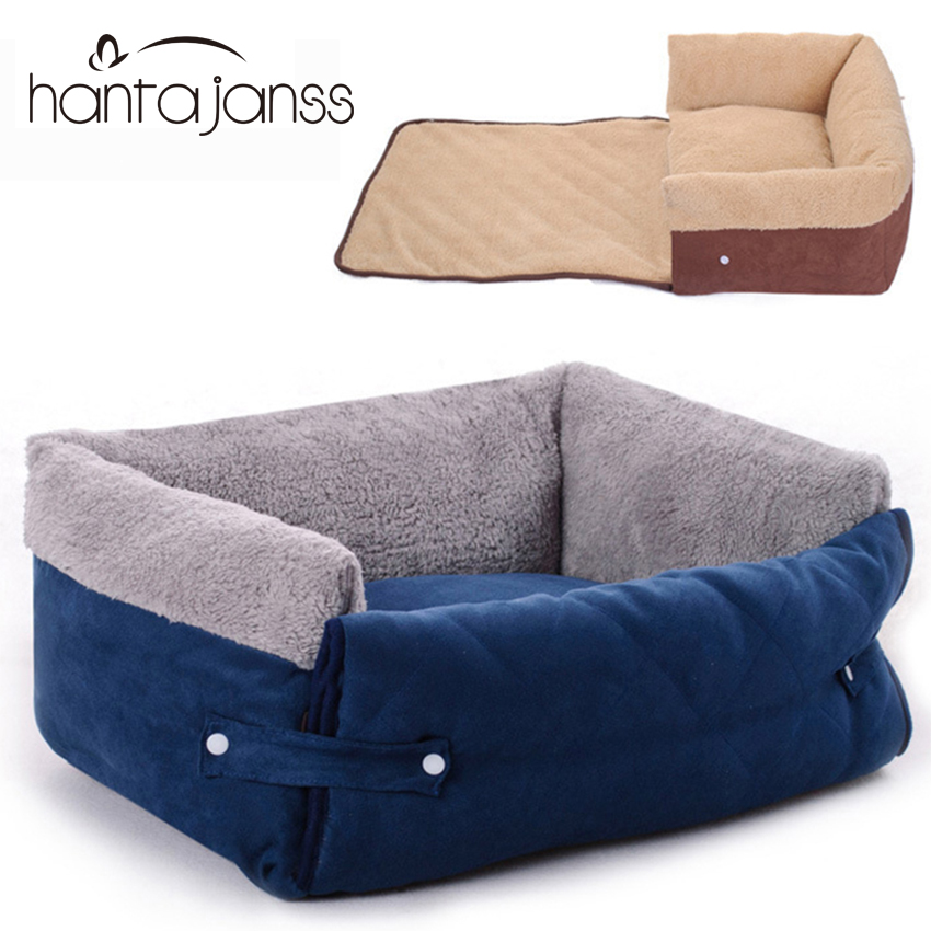 Dog Bed for Medium Large Dogs Bed Cat Pet House Removable Cover Warm Cotton-Padded Cat Dog Puppy Fleece cama para cachorro