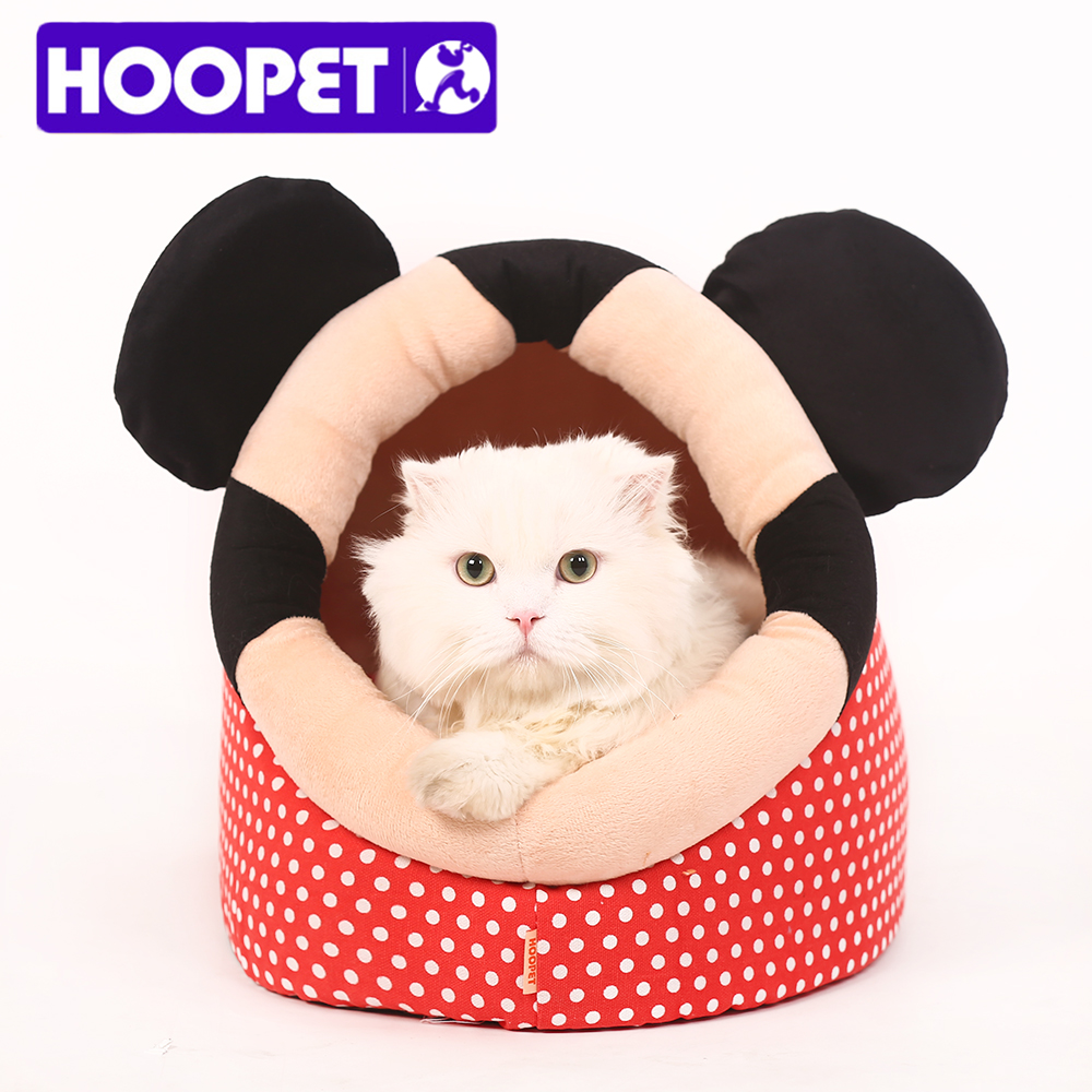 HOOPET Lovely Pet Dog Cat Bed Warm Soft Sleeping Bag Cuddly Cave Completely Removable Cover Cushion with Zipper