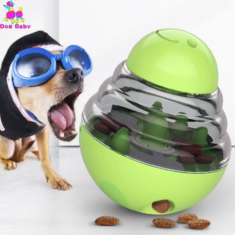 NEW Interactive Dog Cat Food Treat Ball Bowl Toy Funny Pet Shaking Leakage Food Container Puppy Cat Slow Feed Pet Tumbler Toy