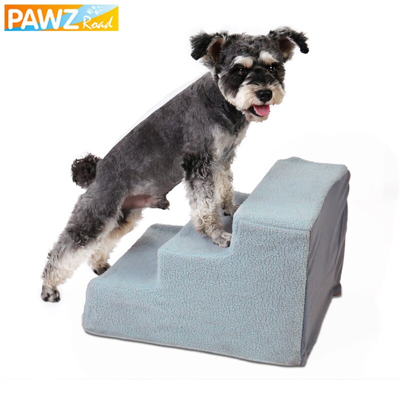Pet Stair 3 Steps Soft Removable Cover Ladder For Small Dog Cat Animals Detachable Multi-purpose Stair For Pet Bed Sofa Car Seat