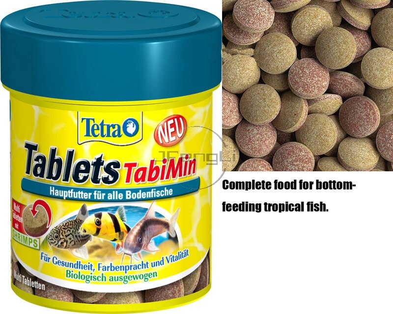 Tetra Tablets TabiMin Suckermouth catfish Benthic fish small bottom fish food canister feeder