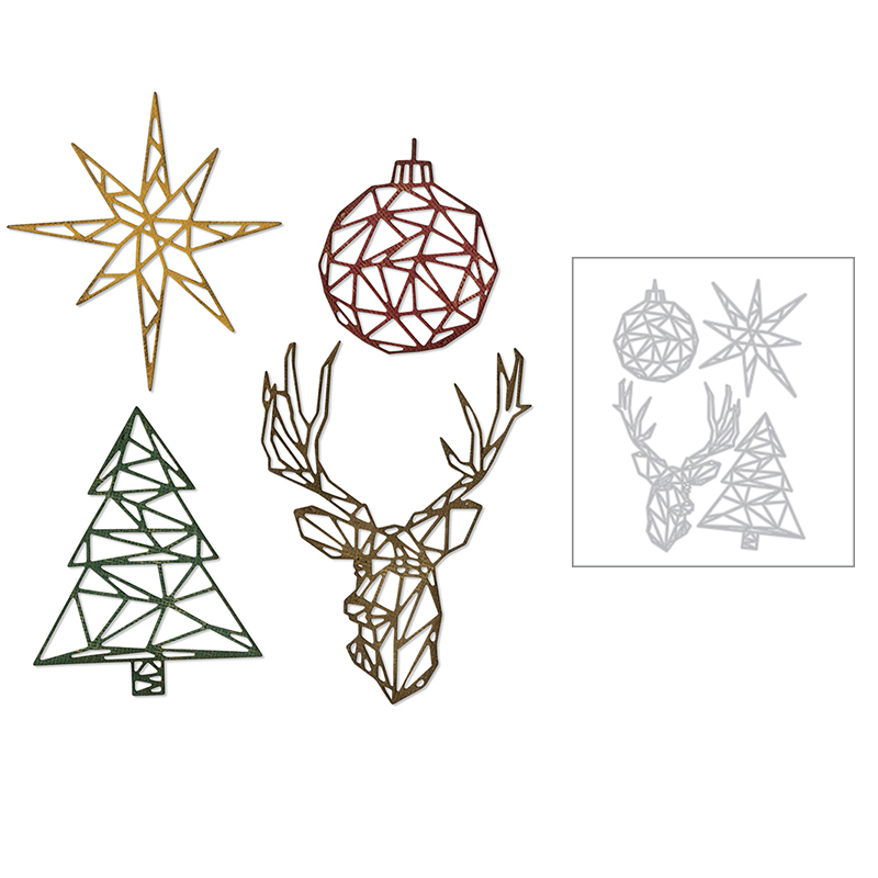 2020 New Hot Christmas Metal Cutting Dies Stencils Bell Tree Star and Scrapbooking Moose For Foil Die Cut Crafts Sets No Stamp