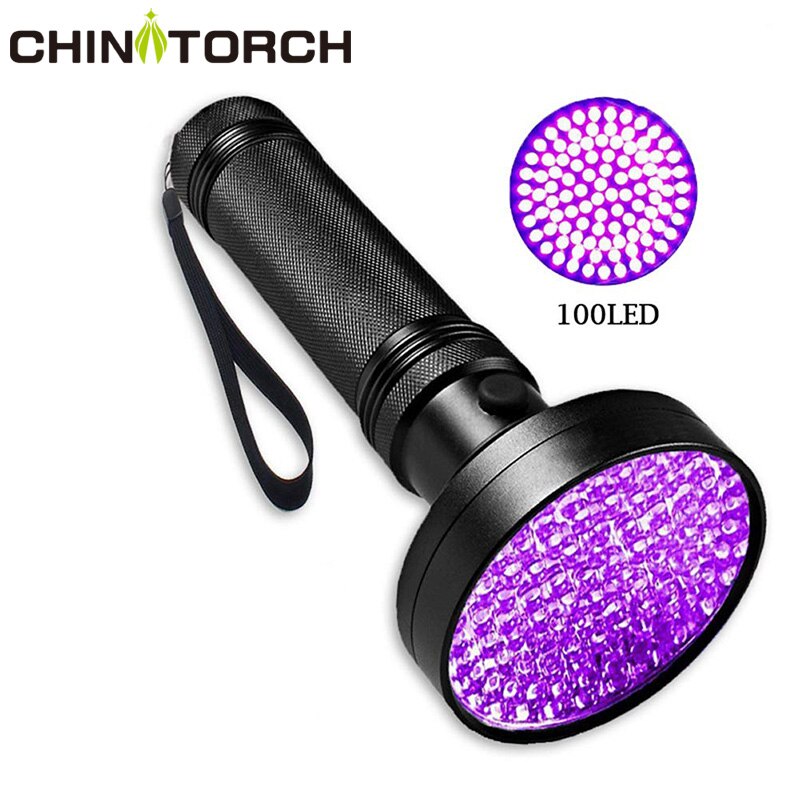 UV Black Light Flashlight Super Bright 10 W 100 LED 395 nm Violet Ultra Hand Lamp UV Torch Light For Money ,Bed Bugs, Scorpions