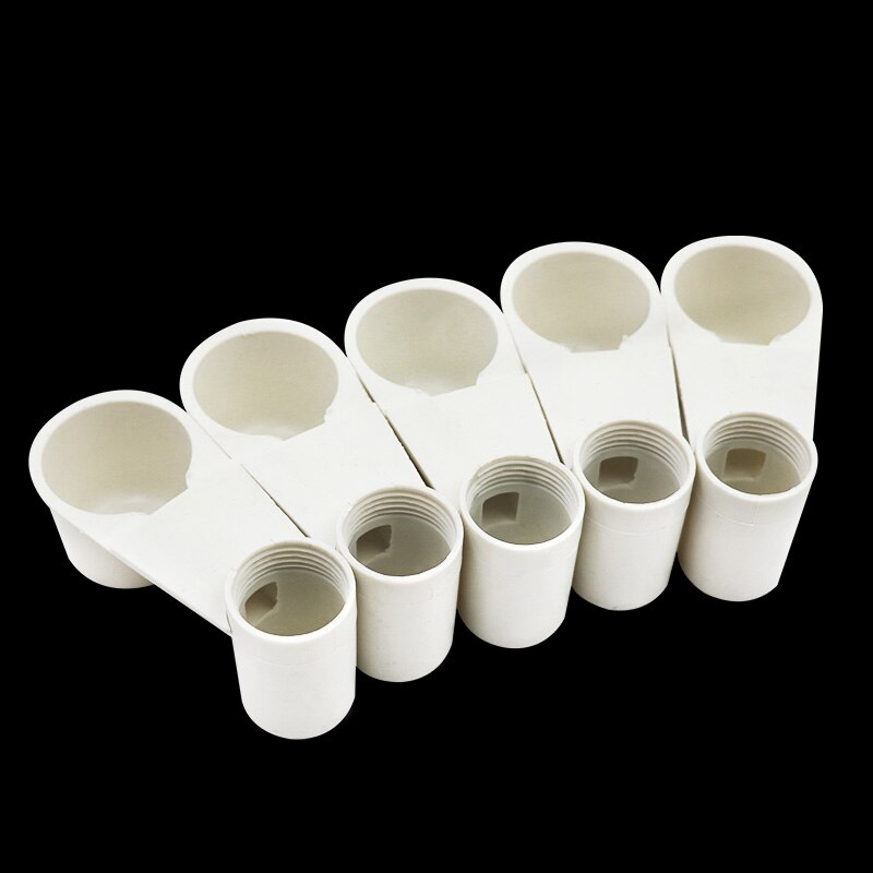 10 pcs Parrot Bird Drinker Connector Practical Water Drinker Plastic Cup Feeder Drinking Food Bowl Cylinders for Bird Pigeons
