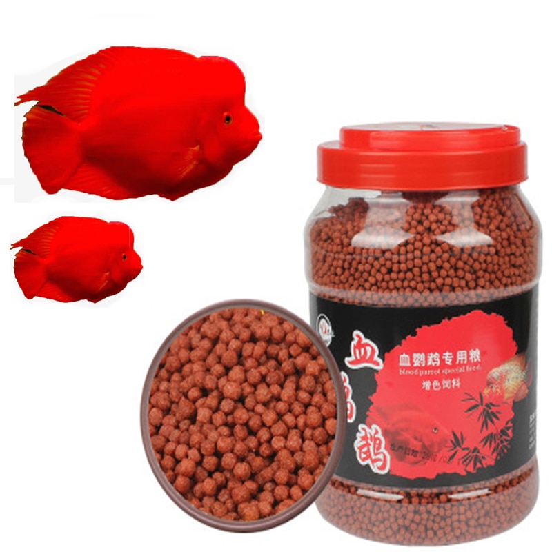 Blood Parrot Fish Food Intense Red Enhancing Fast Coloring Fish Tank Supplies Small Pellets About 1mm Aquarium Fish Food