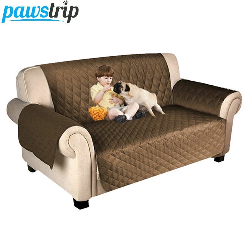 pawstrip 7 Colors Pet Sofa Cover Dog Bed Furniture Sofa Protector With Elastic Strap Waterproof Dog Mats 1/2/3 Seat Pet Sofa Bed