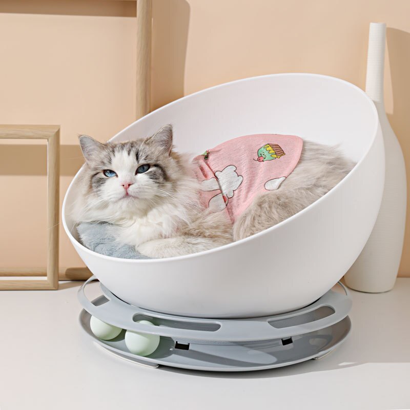 Explosive net red cat bed Hemispherical cat turntable litter Plastic tunnel cat toy cat litter dog supplies