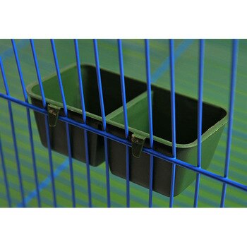 1pc 2 in 1 Parrot Food Water Bowl Dual Feeding Cup Plastic Bird Pigeons Cage Water Food Feeder Bird Parrot Pet Aviary Water Bowl