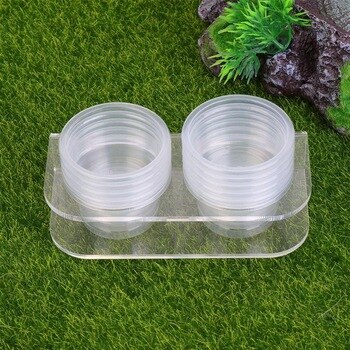 1pc Reptile Feeding Bowl Food Water Dish Food Water Feeding Tool Reptile Supplies With 10 Bowls Without Magnet