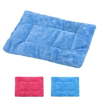 1PCS Bed Mat Pink/ Blue Dot Shape Dog Blanket Pet Cushion Dog Cat Bed Soft Warm Sleep Mats Cotton #02
