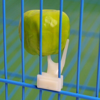 1Pcs Bird Feeder Parrots Feeding Holder Fruit Fork Plastic Food Holder Feeding On Cage Cockatiel Pet Supplies 2 Sizes