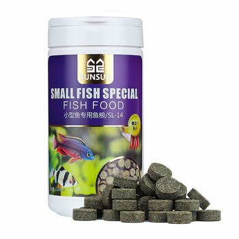 Fish Food Tablet Spirulina Flakes Health and Nutrition Aquarium Ornamental Fish Tropical Fish Food 150ML/260ML @HE