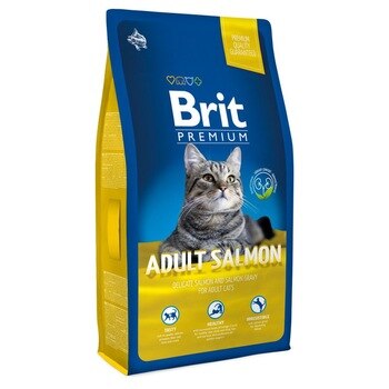 Корм для кошек Brit Premium Cat Adult для взрослых кошек, Лосось, Cat food, for cats, 8 кг