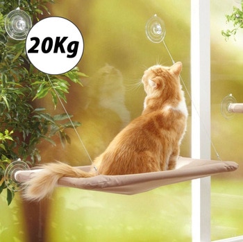 Pet Hanging Bed Bearing 20kg Comfortable Cat Hammock Window Seat Mount Soft Pet Beds For Cats Dogs House Pets Accessories
