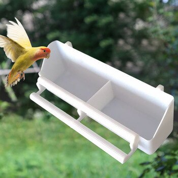Pet Parrot Bird Feeder Parrot Hanging Food Water Bowl Pigeons Cage Feeding Tools Bird Food Container Cage Accessories