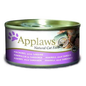 Applows canned food for cats with mackerel and sardinks 0,07 kg x 12 PCs