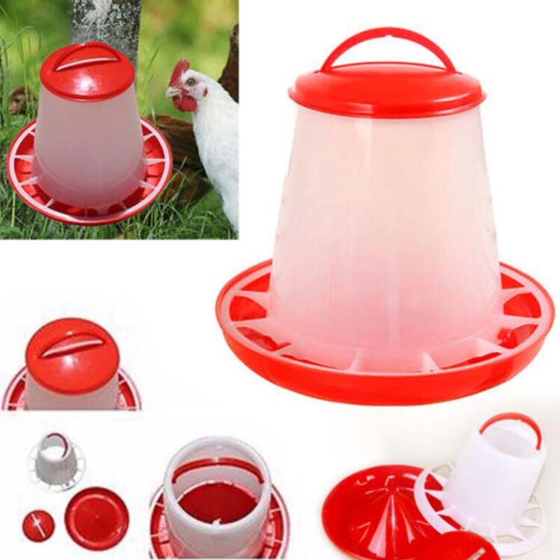 Auto Plastic Chicken Quail Poultry Chick Drinker Food Feeder Waterer Pet Supply