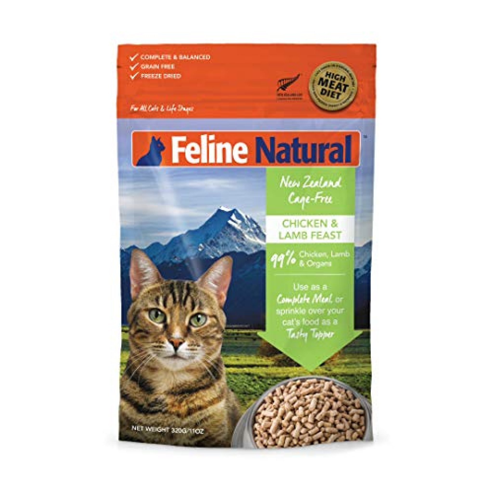 Freeze Dried Cat Food By Feline Natural Perfect Grain Free, Healthy